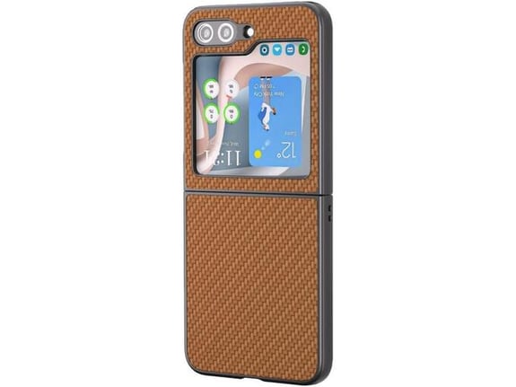 CHAMELEON ovitek za Samsung Galaxy Z Flip 6 5G, rjava