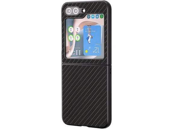CHAMELEON ovitek za PC Samsung Galaxy Z Flip 6 5G/Z Flip 7 FE 5G, črn