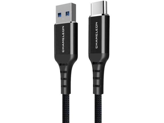CHAMELEON USB kabel, USB-A/USB-C, 1m
