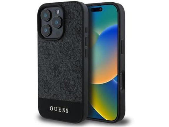 GUESS ovitek GUHCP16XG4GLG za iPhone 16 Pro Max, siva