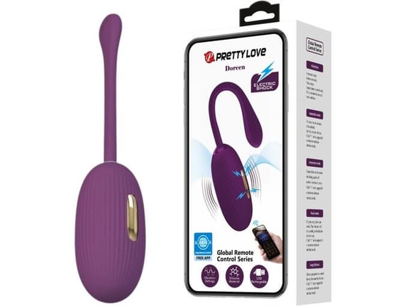 PRETTY LOVE Vibracijski JajČek Doreen App Purple
