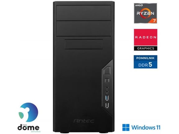 ANNI namizni računalnik Office Advanced R5 7600 Ryzen 5 7600/16GB/1TB SSD/Windows 11 Pro/Radeon Graphics