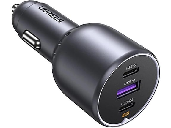 UGREEN avtomobilski polnilec 35025, 130 W, 2x USB-C, 1x USB-A