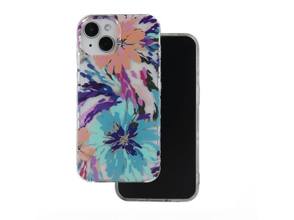ONASI silikonski ovitek Flower Fantasy za iPhone 16, mint