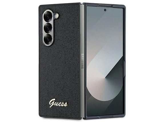 GUESS ovitek za Samsung Galaxy Z Fold 6, črna z bleščicami, GUHCZFD6HGGSHK