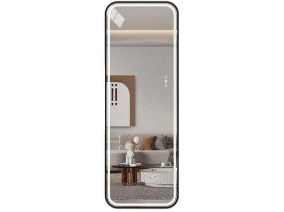 S6 STEKLARSTVO ŠEST LED ogledalo S623B, 60x170cm, s črnim okvirjem