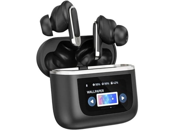 BLITZWOLF brezžične ušesne slušalke z mikrofonom BW-FYE16, črna