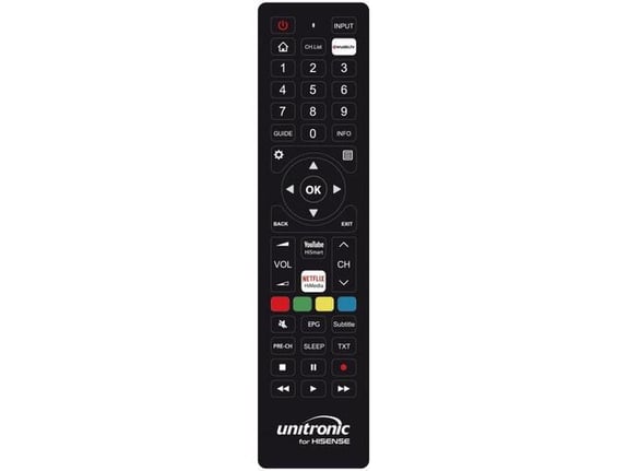 UNITRONIC nadomestni daljinec, TV, HISENSE