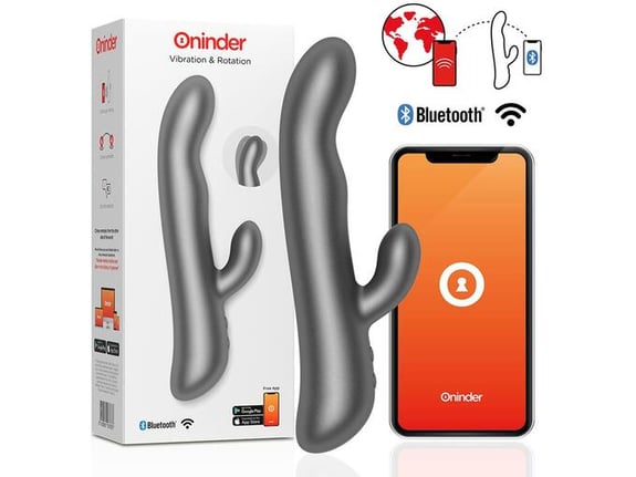ONINDER Vibrator Rabbit Oslo Vib. & Rotation Black App