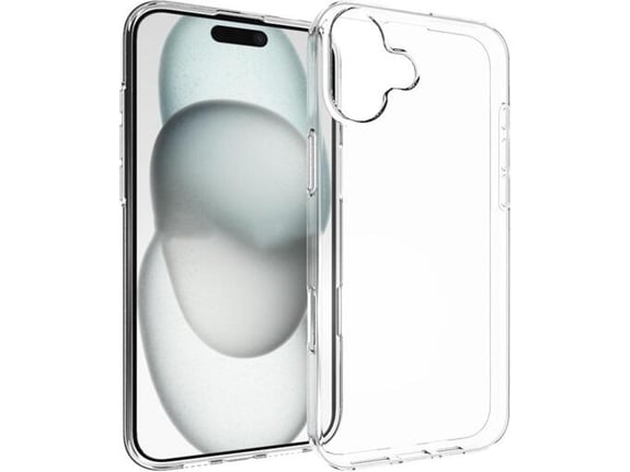 CHAMELEON ovitek za gumiran TPU Apple iPhone 16 Plus, prozoren svetleč