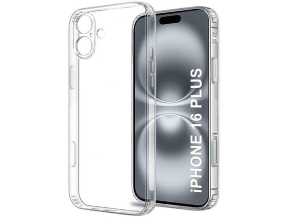 CHAMELEON ovitek za gumiran Apple iPhone 16 Plus, prozoren