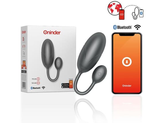 ONINDER Vibracijski JajČek Tokyo Black App