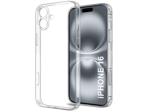 CHAMELEON ovitek za gumiran TPU Apple iPhone 16, prozoren