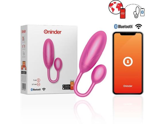 ONINDER Vibracijski JajČek Denver Pink App