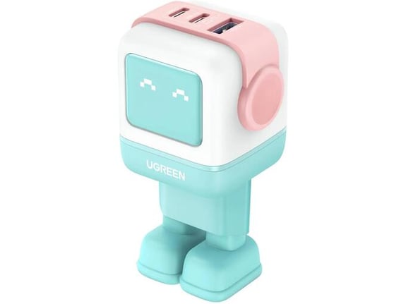 UGREEN polnilnik Nexode Robot GaN 65W, roza, 35855