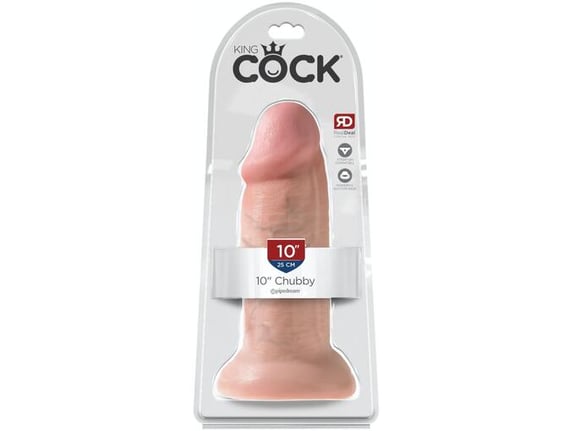 KING COCK Dildo Chubby Light 10''