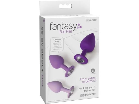 FANTASY FOR HER Komplet Analnih Čepov Ffh Her Little Gems Trainer Set Purple