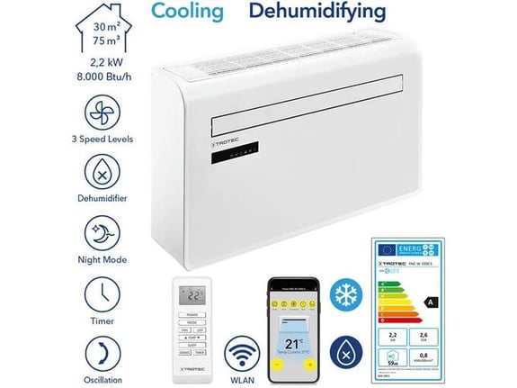 TROTEC klimatska naprava PAC-W 2200 S, 2.2 kW