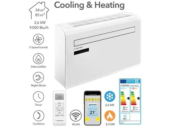 TROTEC klimatska naprava PAC-W 2650 SH, 2.6 kW