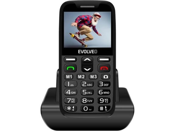 Evolveo GSM aparat EasyPhone XR Črne barve
