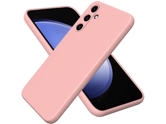 ONASI silikonski ovitek za Samsung Galaxy S24 5G, mat roza