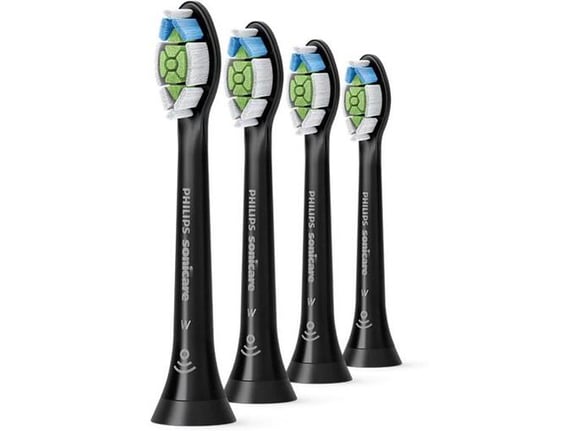 PHILIPS Sonicare W2 Optimal standardni nastavek za zobno ščetko Medium (HX6064/11) 4 kosi črni