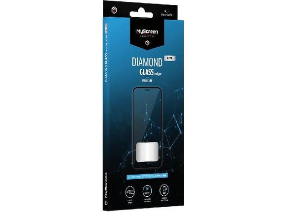 MyScreen protector ZAŠČITNO STEKLO MY SCREEN Diamond Lite SAMSUNG GALAXY A16 - FULL GLUE Edge - črn