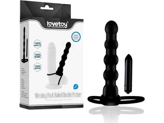 LOVETOY Erekcijski ObroČek Z Analnim Dildom Fantasy Double Prober