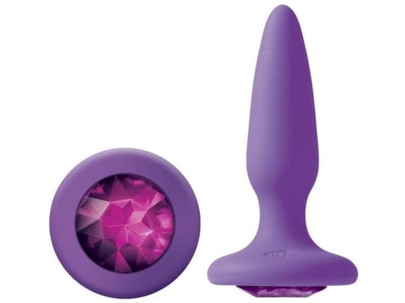 NEW SENSATIONS NOVELTIES Analni Čep Glams Mini Purple Gem