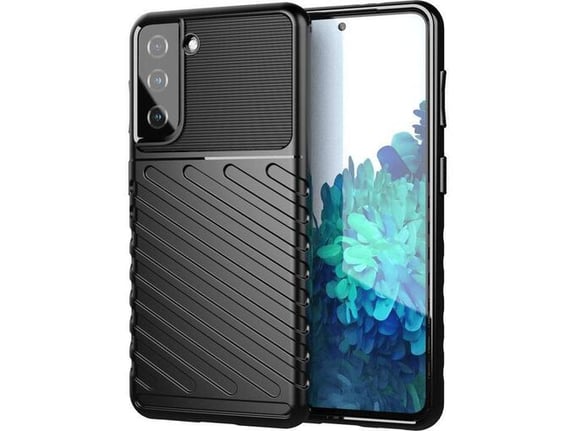 ONASI silikonski ovitek Thunder Armor za Samsung Galaxy S24 FE, črna