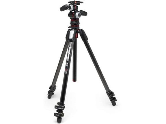 MANFROTTO 055 Karbon 3-segmentno foto stojalo s 3-Way glavo + MOVE system, MK055CXPRO33WQR