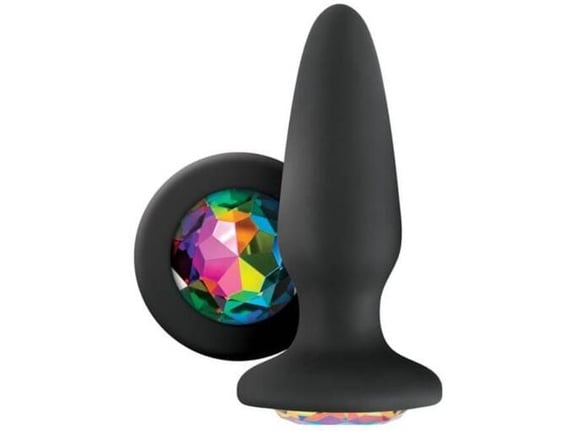 NEW SENSATIONS NOVELTIES Analni Čep Glams Rainbow Gem Black