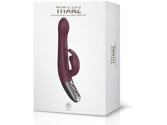 NMC TITANZ Vibrator Rabbit Titanz 8,5 Rubine Red