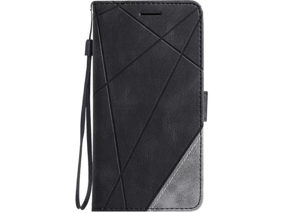 Chameleon Huawei P20 Lite - Preklopna torbica (WLGO-Lines) - črna