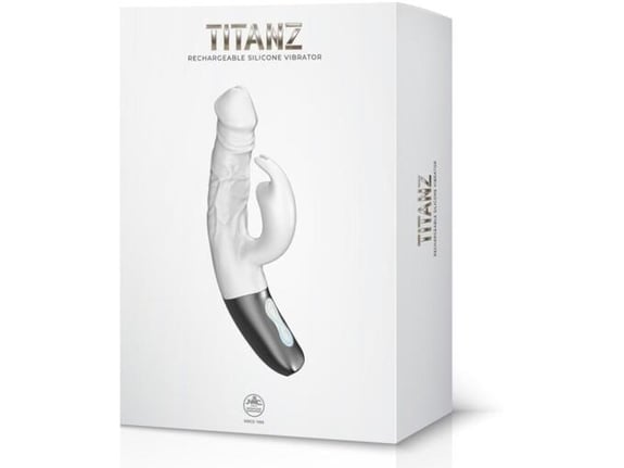 NMC TITANZ Vibrator Rabbit Titanz 7 Ivory White