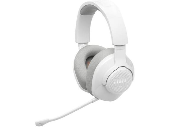 JBL naglavne brezžične gaming slušalke s mikrofonom Quantum 360, bela