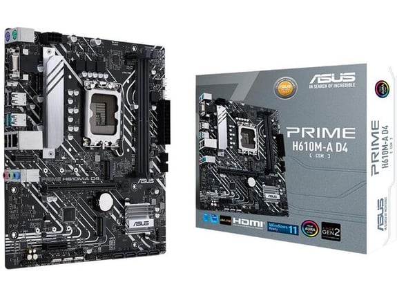 ASUS matična plošča PRIME H610M-A D4-CSM, LGA1700, mATX 90MB19P0-M0EAYC