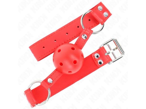 KINK Gag Hollow Hard Red (4,5 Cm)