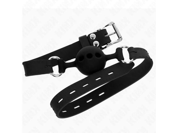 KINK Gag Full Silicone Black (4 Cm)
