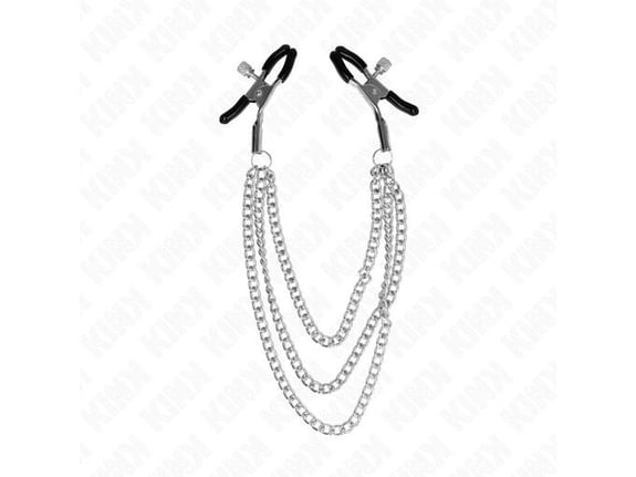 KINK ŠČipalke Za BradaviČke With 3 Chains Silver