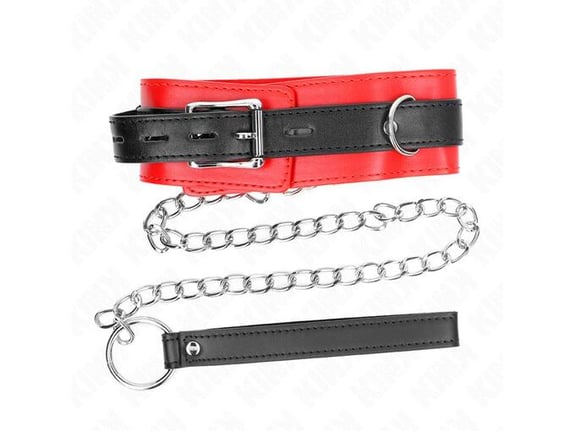 KINK Ovratnica S Povodcem With Red Strap (65 Cm)