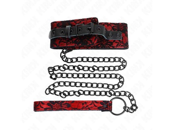 KINK Ovratnica S Povodcem With Real Leather Belt (105 Cm)