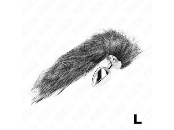 KINK Analni Čep With Tail Grey (l)