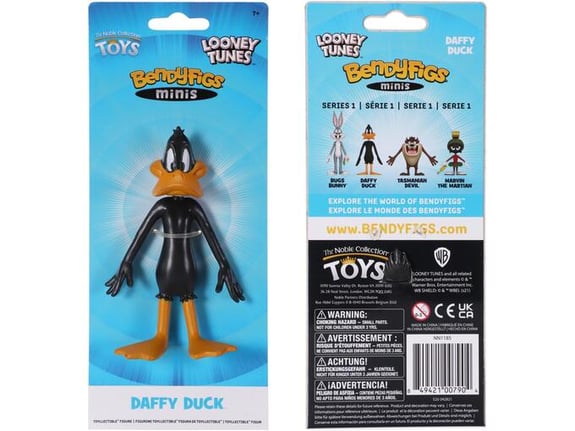 NOBLE COLLECTION bendyfig wb looney tunes daffy duck mini figurica