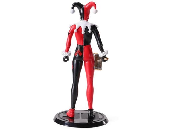 NOBLE COLLECTION bendyfig dc suicide squad (comic) harley quinn jester figurica