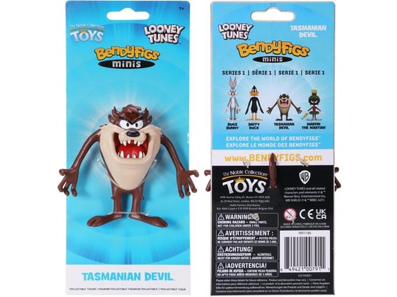 NOBLE COLLECTION bendyfig wb looney tunes tasmanian devil mini figurica