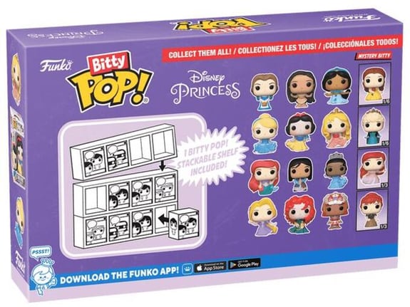 FUNKO bitty pop: disney - ariel 4pk