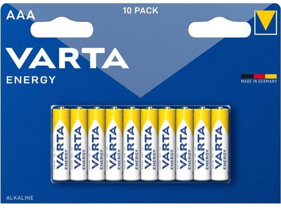 VARTA alkalna baterija Energy, AAA, LR03, 1.5 V, 10 kos