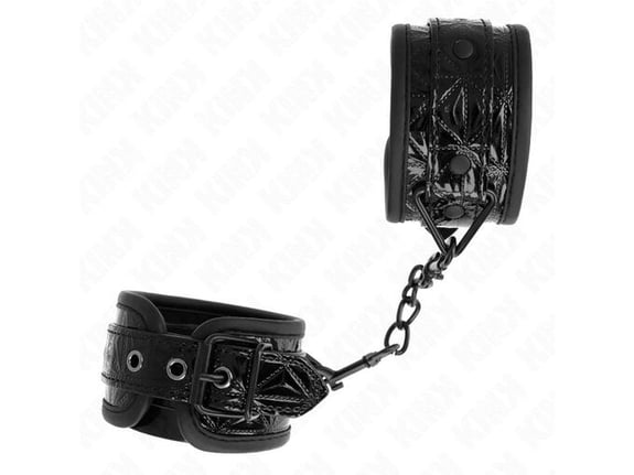 KINK Okovi Za Zapestje Diamond Pattern Black