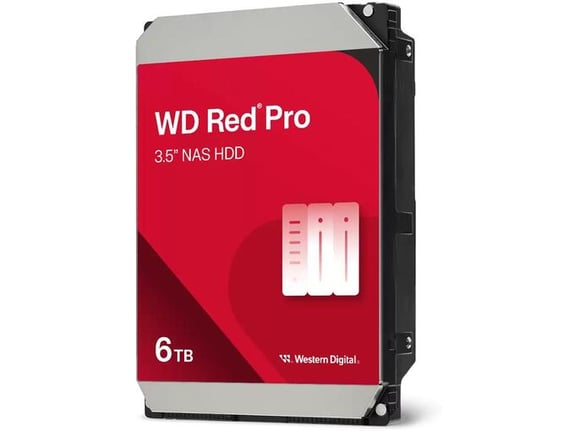 WD 3,5" HDD vgradni trdi disk NAS Red Pro/6 TB/SATA III 6 Gb/s/WD6005FFBX